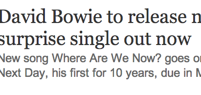 http://www.guardian.co.uk/music/2013/jan/08/david-bowie-new-album-single?intcmp=122