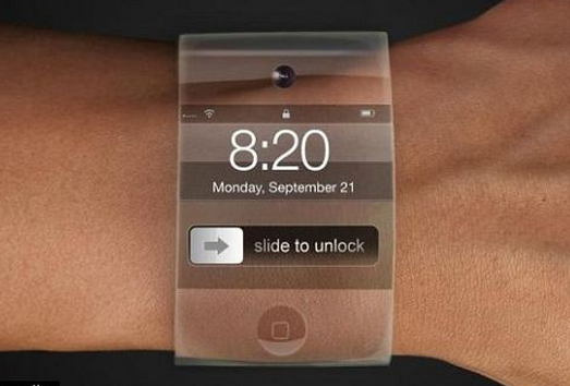 http://www.dailymail.co.uk/sciencetech/article-2282336/Apple-patent-application-reveals-iWatch-use-flexible-touchscreen-mounted-SLAP-BRACELET--powered-movement-arm.html