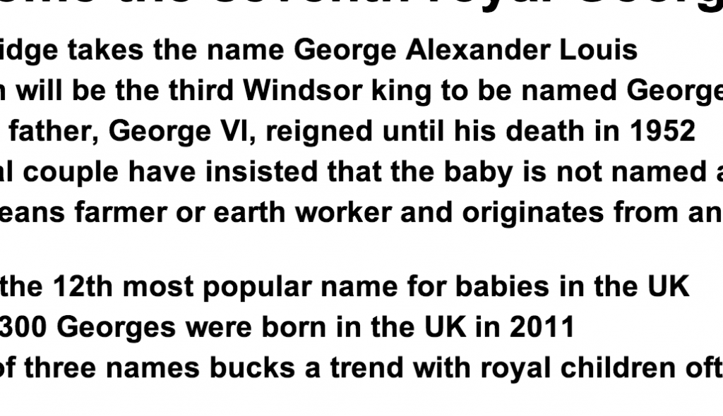 http://www.dailymail.co.uk/news/article-2376835/Prince-George-VII-The-Prince-Cambridge-seventh-royal-George-wasnt-named-great-great-great-grandfather.html