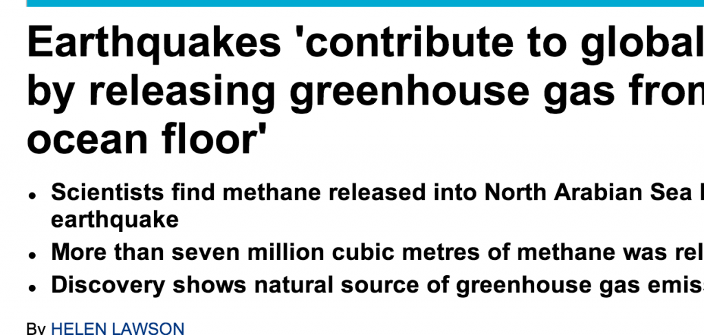 http://www.dailymail.co.uk/news/article-2380434/Earthquakes-contribute-global-warming-releasing-greenhouse-gas-ocean-floor.html