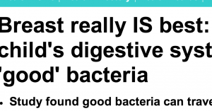 http://www.dailymail.co.uk/health/article-2398897/Breast-really-IS-best-Mothers-milk-fills-childs-digestive-essential-good-bacteria.html