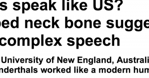 http://www.dailymail.co.uk/sciencetech/article-2528311/Did-Neanderthals-speak-like-US-Horseshoe-shed-neck-bone-suggests-ancestors-used-complex-speech.html