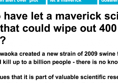 http://www.dailymail.co.uk/sciencetech/article-2678732/Are-mad-let-maverick-scientist-create-virus-wipe-400-million-people.html